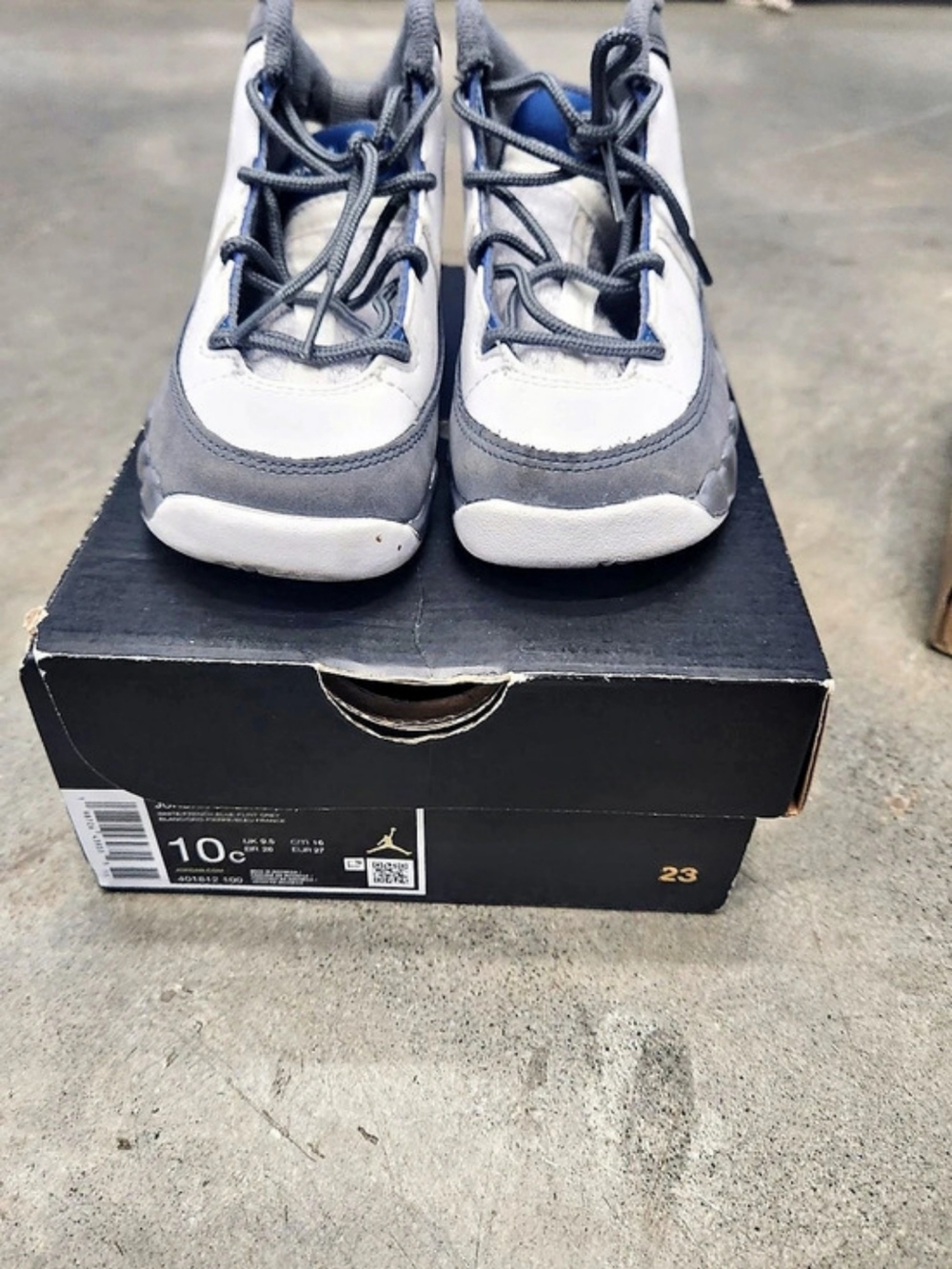 Jordan Air Jordan 9 Retro Flint Grey (TD) ) Sneakers Gray & White US 10
